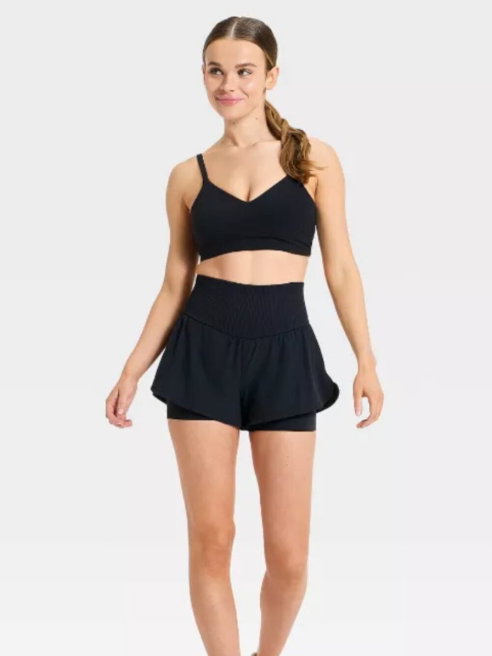 JoyLab Seamless Waistband Woven Shorts